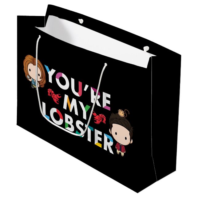 FRIENDS™ | Ross & Rachel  Lobster Chibi Large Gift Bag (Front Angled)