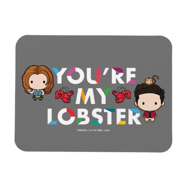FRIENDS™ | Ross & Rachel  Lobster Chibi Magnet (Horizontal)