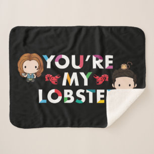 FRIENDS™ Ross & Rachel Lobster Chibi Sherpa Blanket