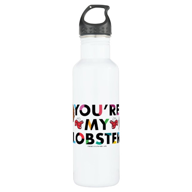 FRIENDS™ | Ross & Rachel  Lobster Chibi Stainless Steel Water Bottle (Front)
