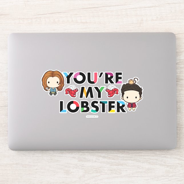 FRIENDS™ | Ross & Rachel  Lobster Chibi Sticker (Computer)