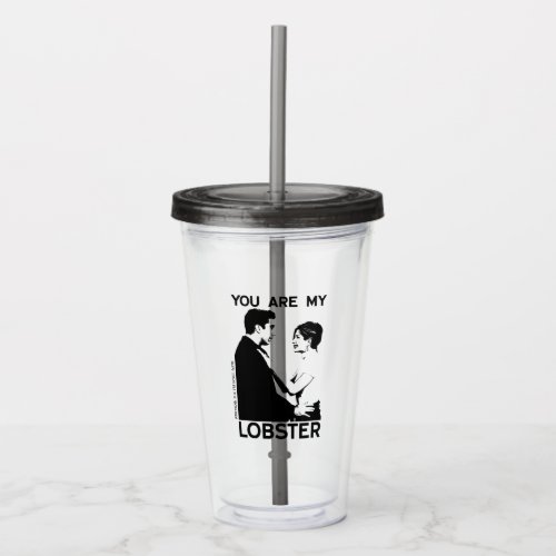 FRIENDS  Ross  Rachel _ You Are My Lobster Acrylic Tumbler