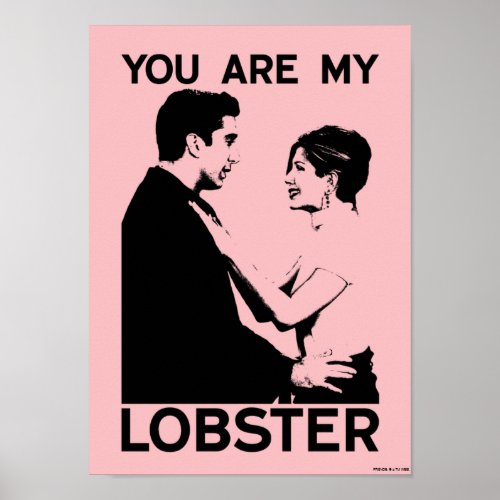 FRIENDS  Ross  Rachel _ You Are My Lobster Poster