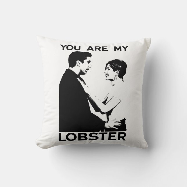FRIENDS™ | Ross & Rachel - You Are My Lobster Throw Pillow (Front)