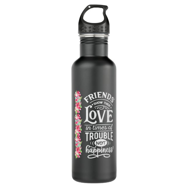 Friends Show Their Love Stainless Steel Water Bottle (Front)