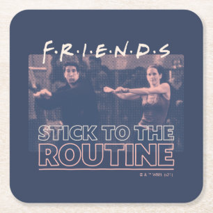 FRIENDS™ Stick to the Routine Square Paper Coaster