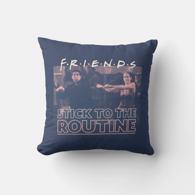 FRIENDS™ | Stick to the Routine Throw Pillow (Front)