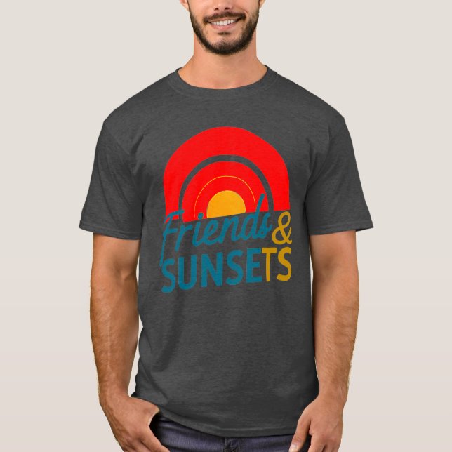 Friends & Sunsets new art T-Shirt (Front)