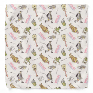 FRIENDS™ Tan Cartoon Pattern Bandana