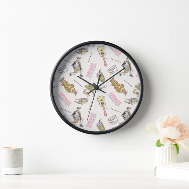 FRIENDS™ Tan Cartoon Pattern Clock (Home)