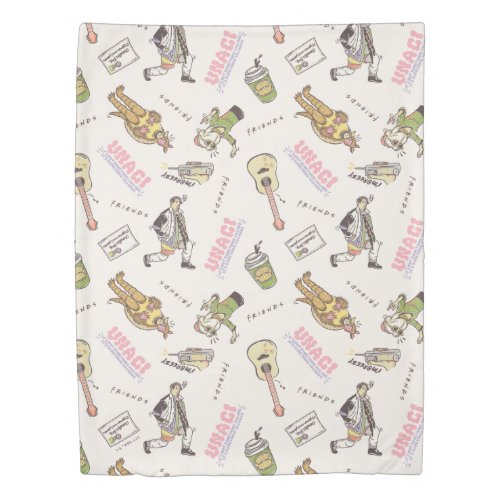 FRIENDS Tan Cartoon Pattern Duvet Cover