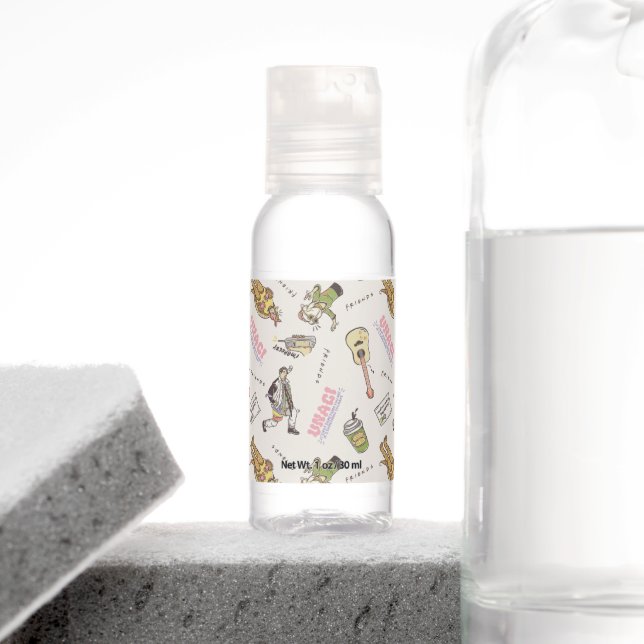 FRIENDS™ Tan Cartoon Pattern Hand Sanitizer (Insitu)