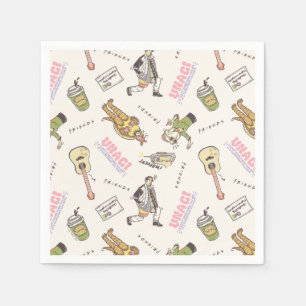 FRIENDS™ Tan Cartoon Pattern Napkins