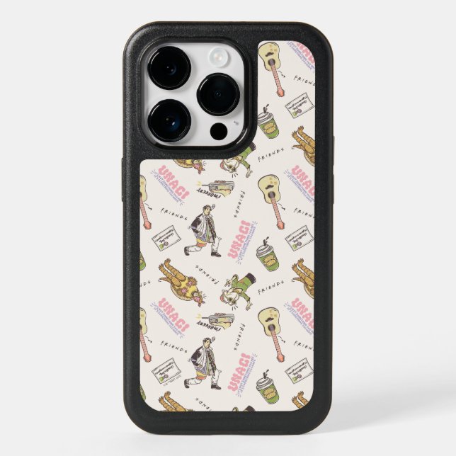 FRIENDS™ Tan Cartoon Pattern Otterbox iPhone Case (Back)