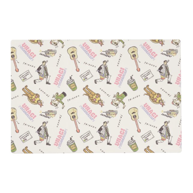 FRIENDS™ Tan Cartoon Pattern Placemat (Front)