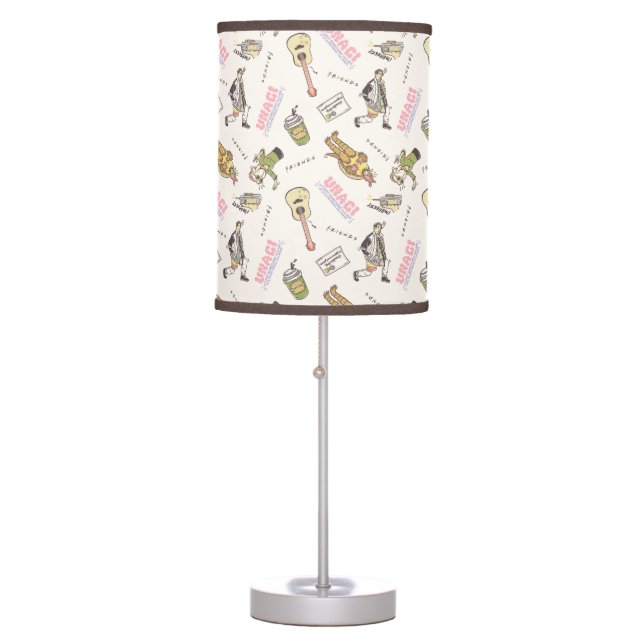 FRIENDS™ Tan Cartoon Pattern Table Lamp (Front)