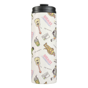 FRIENDS™ Tan Cartoon Pattern Thermal Tumbler