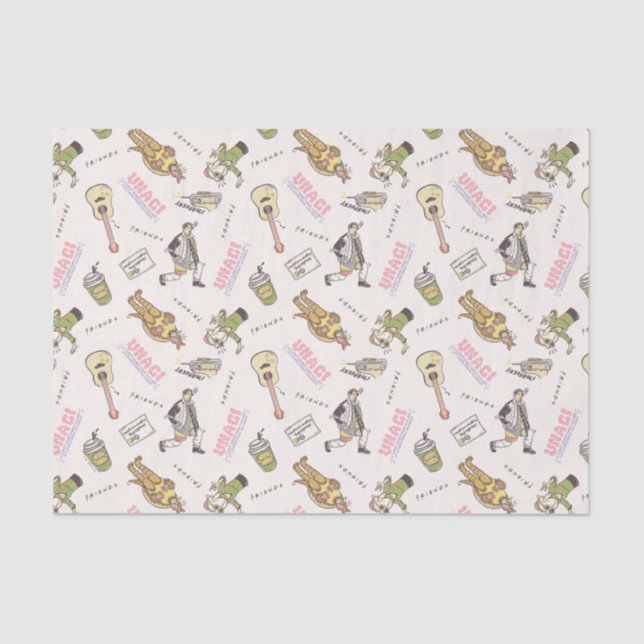 FRIENDS™ Tan Cartoon Pattern Tissue Paper (Front)