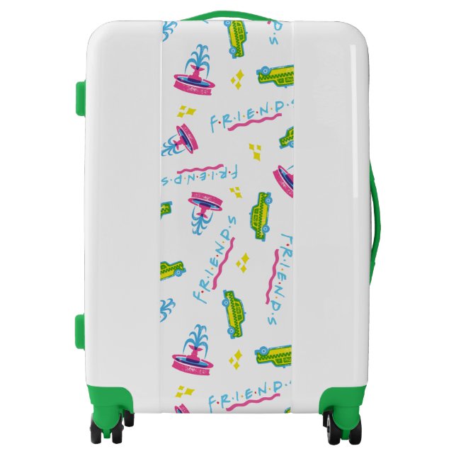 FRIENDS™ Taxi and Water Fountain Pattern Luggage (Front)