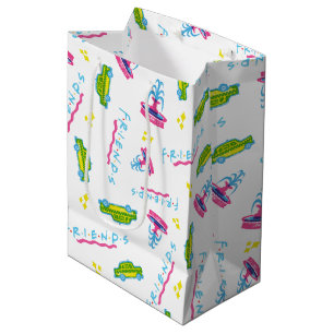 FRIENDS™ Taxi and Water Fountain Pattern Medium Gift Bag