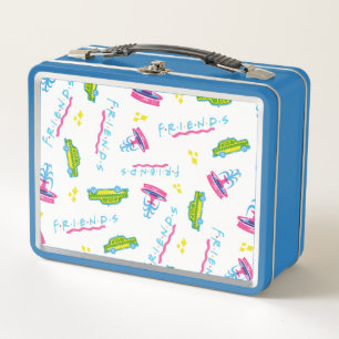 FRIENDS™ Taxi and Water Fountain Pattern Metal Lunch Box