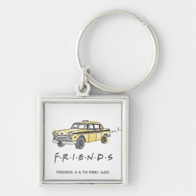 FRIENDS™ | Taxi Cab Keychain (Front)