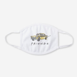 FRIENDS™   Taxi Cab White Cotton Face Mask