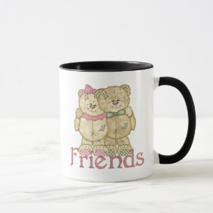 Friends Teddy Bear Pair - Original Colors Mug