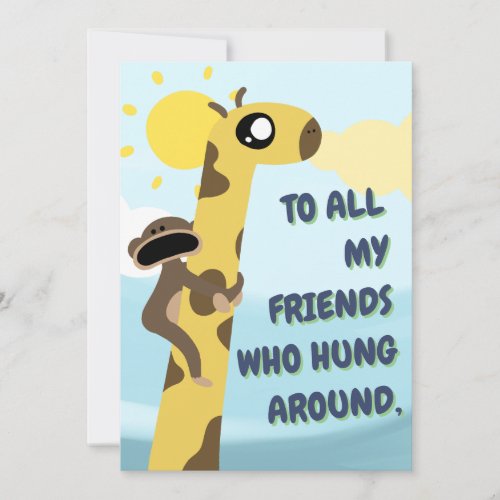 Friends Thank You Card