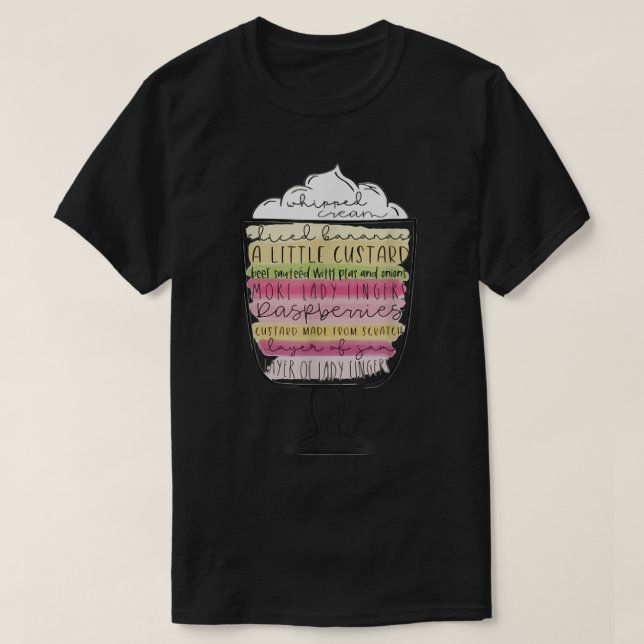 Friends Thanksgiving Rachels Trifle Friends Funny  T-Shirt (Design Front)