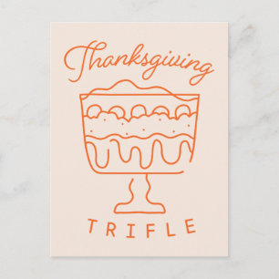 FRIENDS™ Thanksgiving Trifle Invitation Postcard