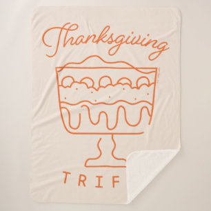 FRIENDS™   Thanksgiving Trifle Sherpa Blanket