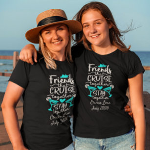 Most Likely to Cruise Shirts Funny Group Cruise Tshirt Girls 