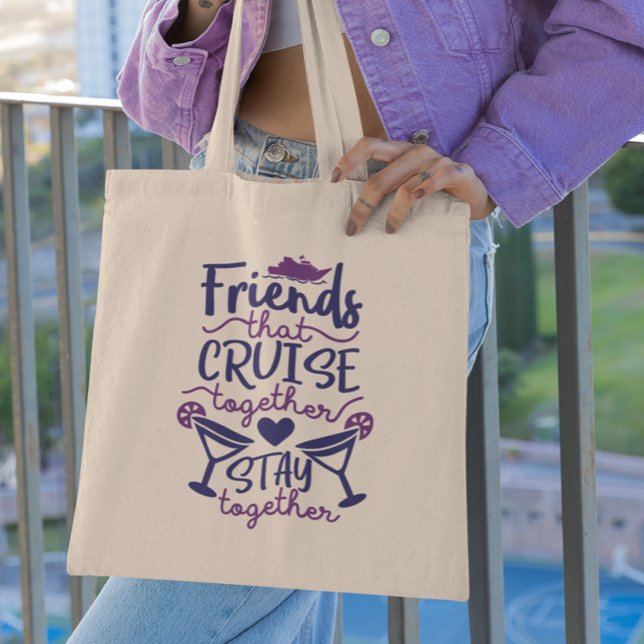 Friends that Cruise Together Tip Vacation Tote Bag (Creator Uploaded)
