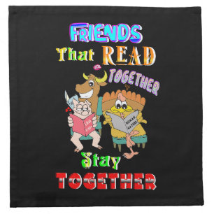 Friends That Read Together Stay Together Cloth Napkin