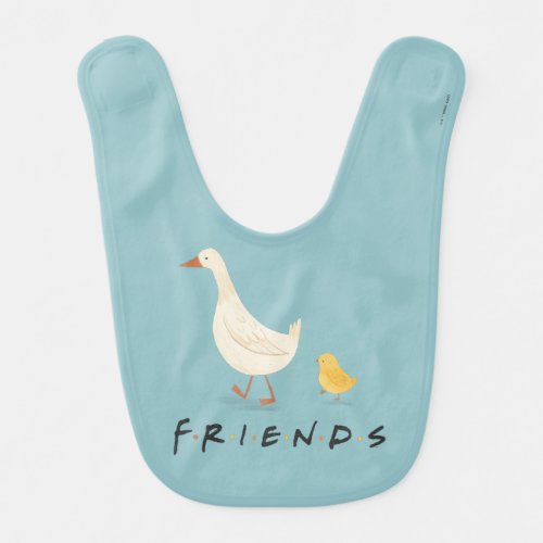 FRIENDS  The Chick and the Duck Baby Bib