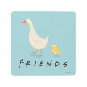 FRIENDS™ The Chick and the Duck Metal Print