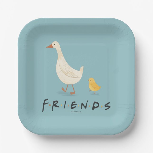 FRIENDS™ | The Chick and the Duck Paper Plates (Front)