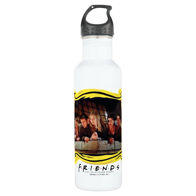 FRIENDS™ | The Gang on the Balcony Stainless Steel Water Bottle (Front)