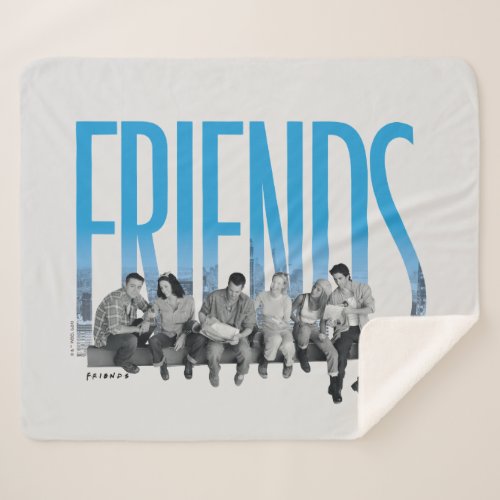 FRIENDS  The Gang Sherpa Blanket