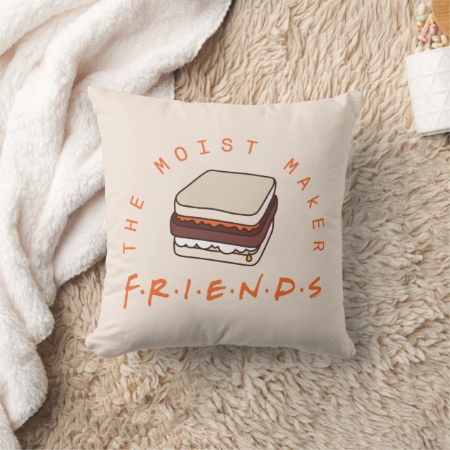 FRIENDS™ | The Moist Maker Throw Pillow (Blanket)