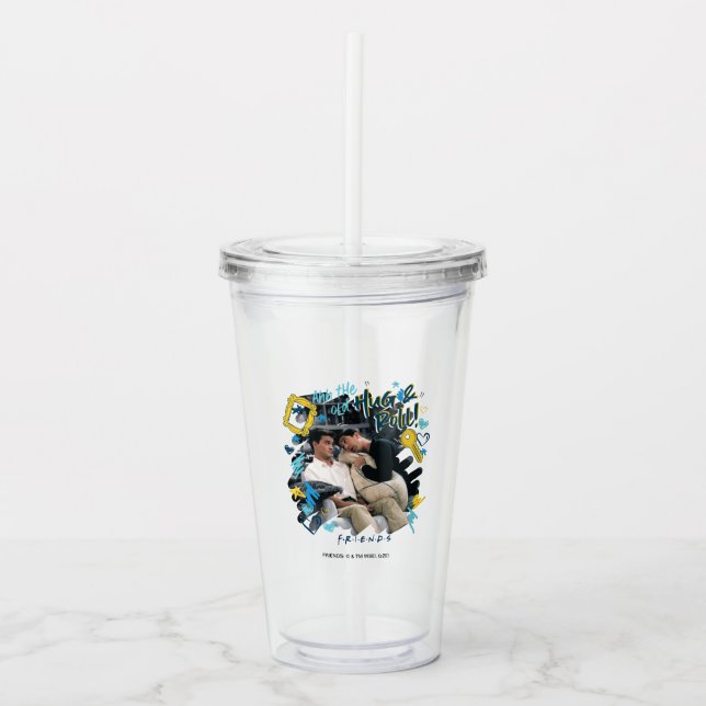 FRIENDS™ | The Old Hug & Roll Acrylic Tumbler (Front)