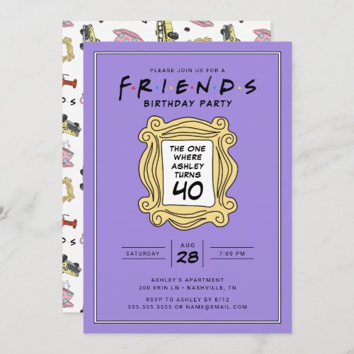 FRIENDSâ  The One With the 40th Birthday Invitation