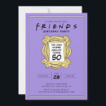 FRIENDS™ | The One With the 50th Birthday Invitation<br><div class="desc">Celebrate your milestone 50th birthday with this customizable FRIENDS™-themed invitation,  inspired by the iconic TV show. Personalize it with your party details to create a memorable invite that will delight fans of the series. Perfect for adding a touch of nostalgia to your special celebration.</div>