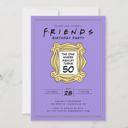 FRIENDS  The One With the 50th Birthday Invitation