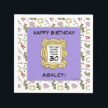 FRIENDS™ | The One With the Birthday Napkins<br><div class="desc">Celebreate your Birthday with FRIENDS™. These paper napkins feature all your favorite FRIENDS™ icons. Personalize by adding your name and age!</div>