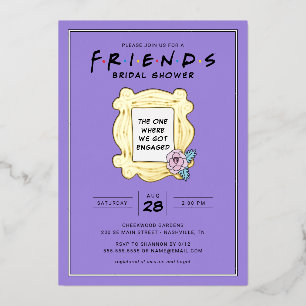 FRIENDS™   The One With the Bridal Shower Foil Invitation