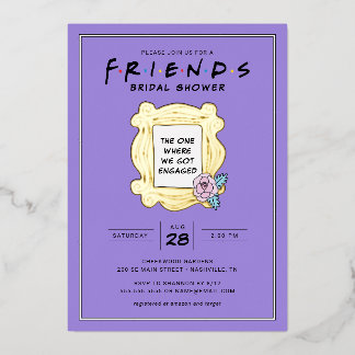 FRIENDS™ | The One With the Bridal Shower Foil Invitation