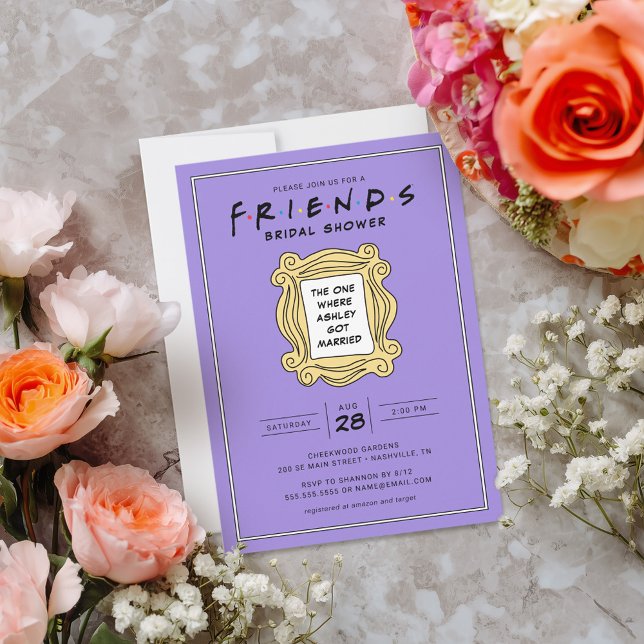 FRIENDS™ | The One With the Bridal Shower Invitation (Invitation simulated on table)