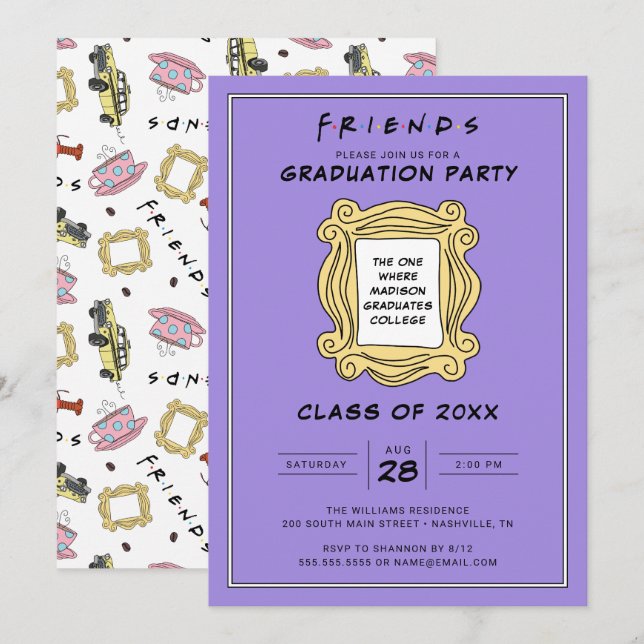 FRIENDS™ The One With the Graduation Party Invitation (Front/Back)